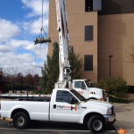 Highline Crane & Rigging trucks