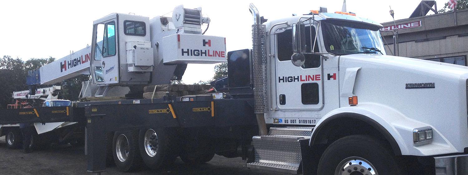 Highline Crane & Rigging truck